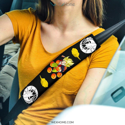 Dragon Ball Anime Seat Belt Covers | DB Goku Balls And Clouds Belt Covers