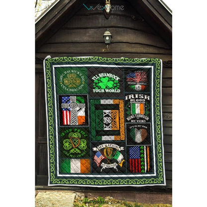 Irish Pride It's In My DNA St Patrick's Day Quilt