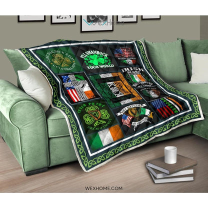 Irish Pride It's In My DNA St Patrick's Day Quilt