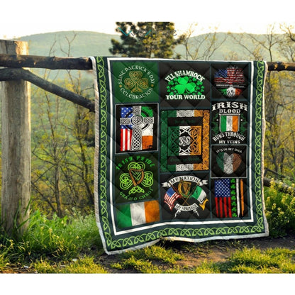 Irish Pride It's In My DNA St Patrick's Day Quilt