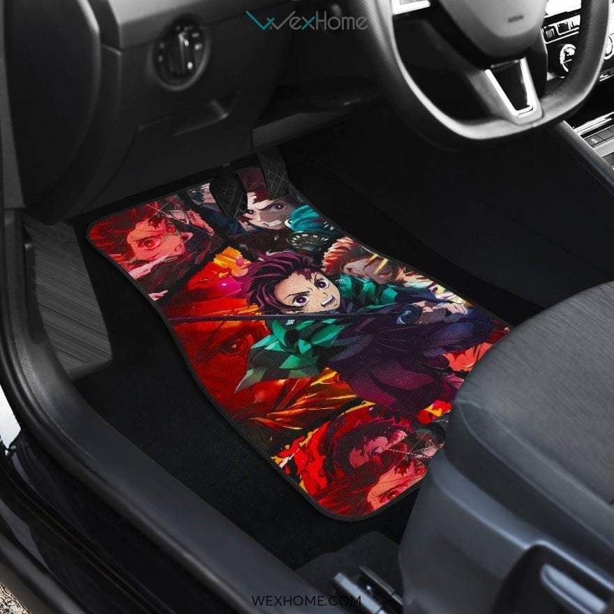 Tanjiro Fighting Moments Car Mats