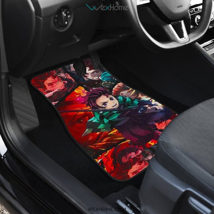 Tanjiro Fighting Moments Car Mats