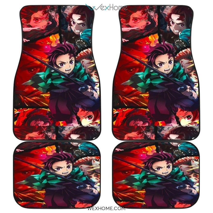 Tanjiro Fighting Moments Car Mats