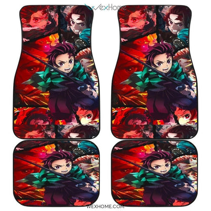 Tanjiro Fighting Moments Car Mats