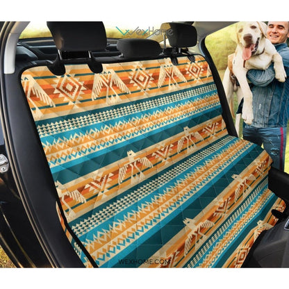 Aztec Eagle Print Pattern Pet Car Seat Cover
