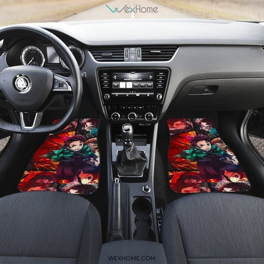 Tanjiro Fighting Moments Car Mats