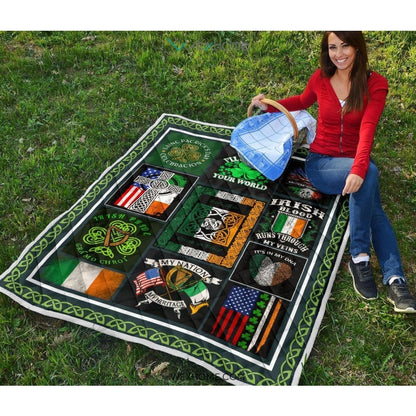 Irish Pride It's In My DNA St Patrick's Day Quilt