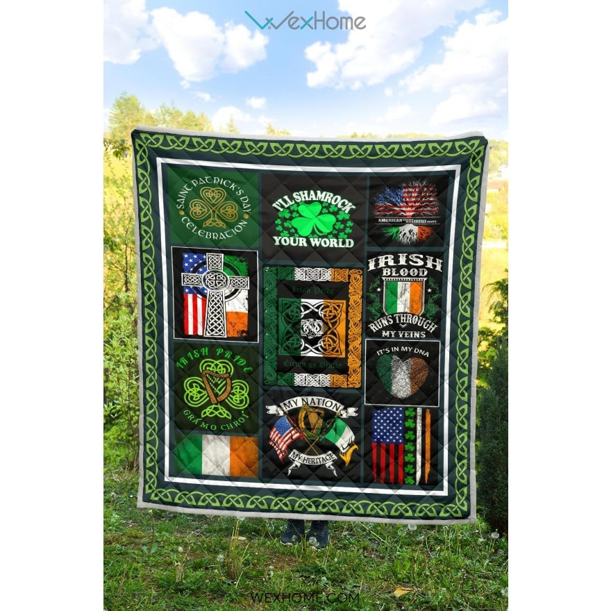 Irish Pride It's In My DNA St Patrick's Day Quilt