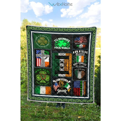 Irish Pride It's In My DNA St Patrick's Day Quilt