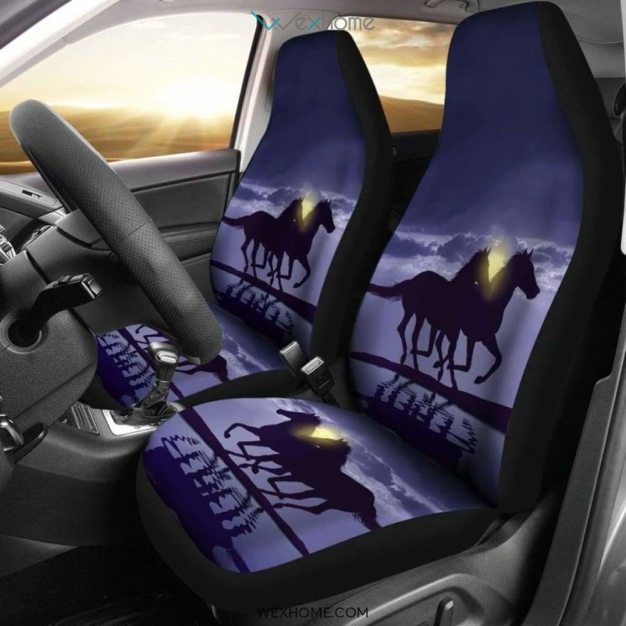 Horse Night Art Car Seat Cover