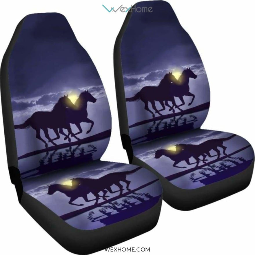 Horse Night Art Car Seat Cover