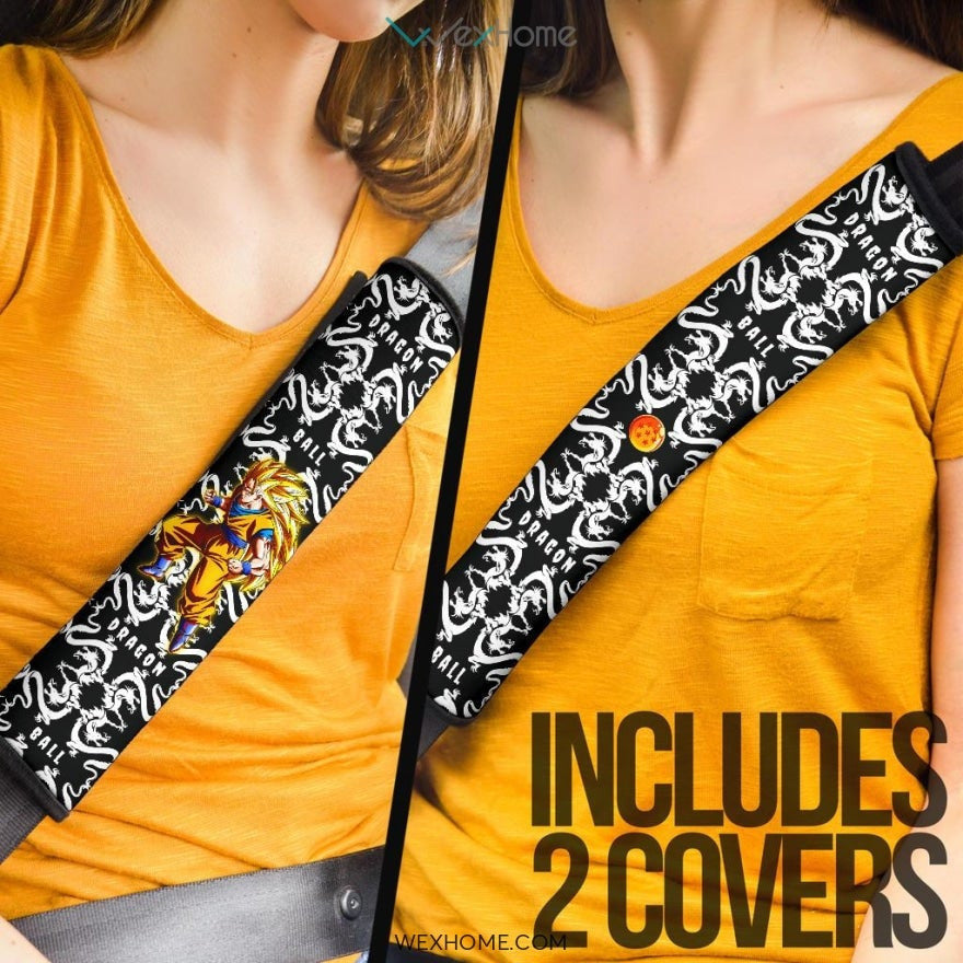 Dragon Ball Anime Seat Belt Covers | DB Goku Dragon Patterns Belt Covers