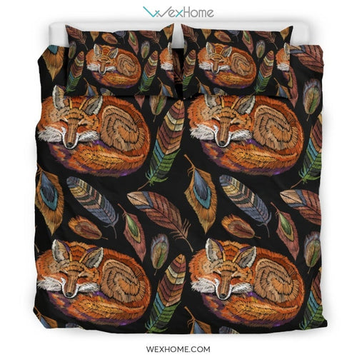 Fox Feather Pattern Print Fox Feather Pattern Print