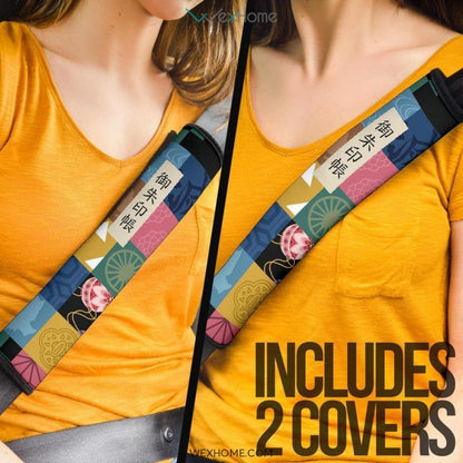 Demon Slayer Patterns Seat Belt Covers Demon Slayers Anime