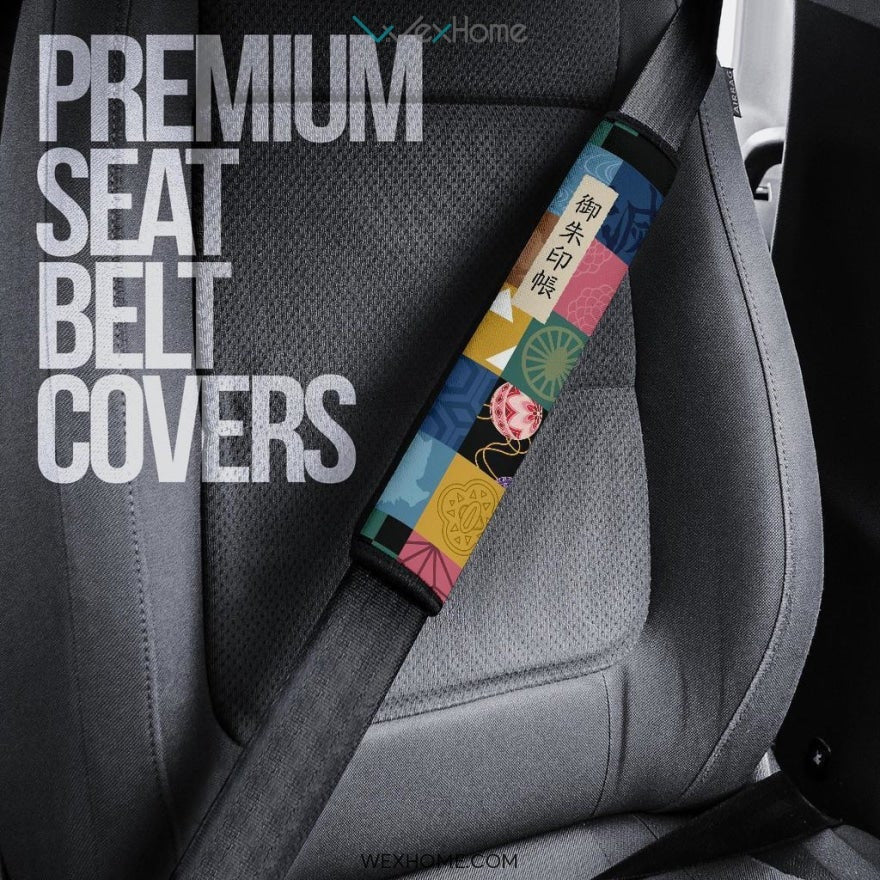 Demon Slayer Patterns Seat Belt Covers Demon Slayers Anime