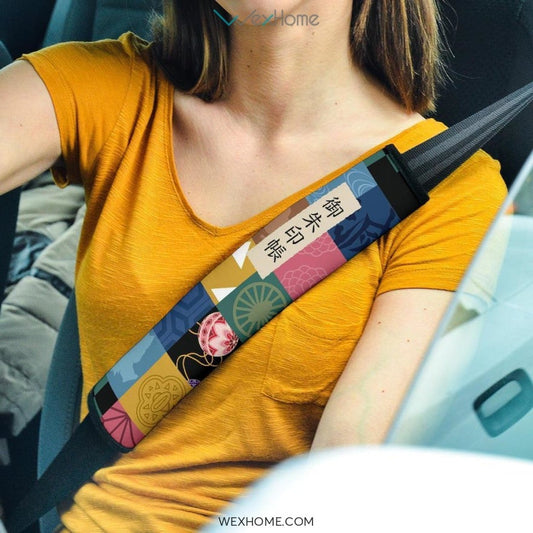 Demon Slayer Patterns Seat Belt Covers Demon Slayers Anime