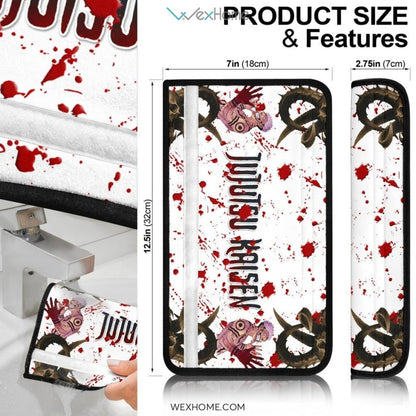 Jujutsu Kaisen Anime Seat Belt Covers | Jujutsu Kaisen Yuji Sukuna Monster Belt Covers