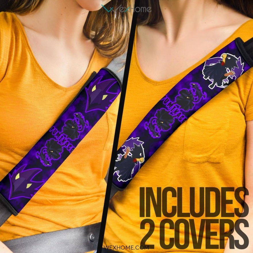 My Hero Academia Anime Seat Belt Covers | MHA Fumikage Symbol Blue Belt Covers