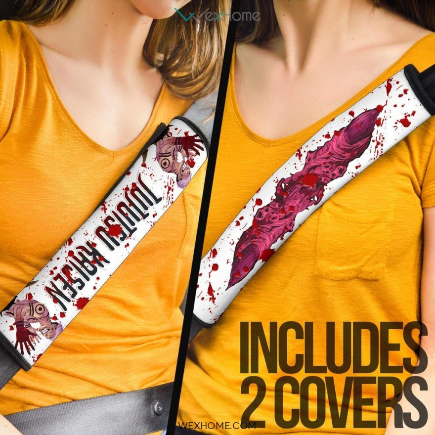 Jujutsu Kaisen Anime Seat Belt Covers | Jujutsu Kaisen Yuji Sukuna Monster Belt Covers