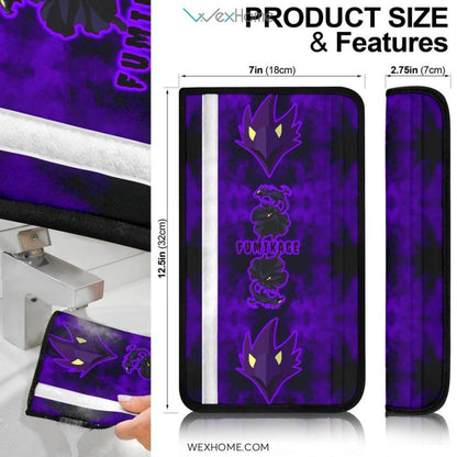 My Hero Academia Anime Seat Belt Covers | MHA Fumikage Symbol Blue Belt Covers