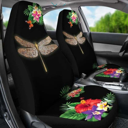 Gold Dragonfly Hawaii Car Seat Cover