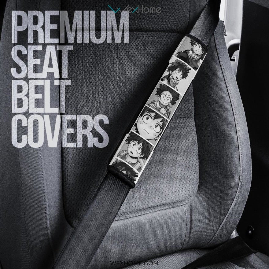My Hero Academia Anime Seat Belt Covers | MHA Izuku Comic Book Belt Covers