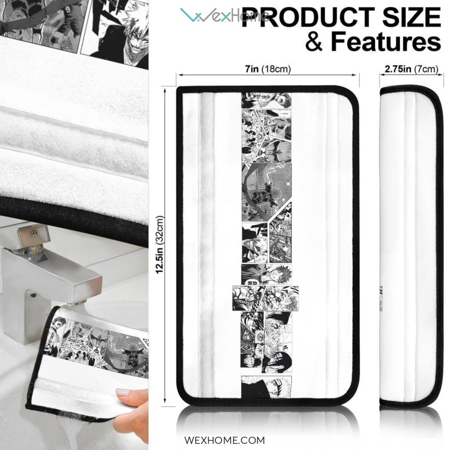 My Hero Academia Anime Seat Belt Covers | MHA Izuku Comic Book Belt Covers