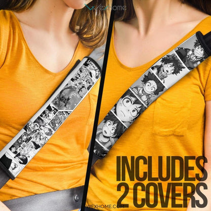 My Hero Academia Anime Seat Belt Covers | MHA Izuku Comic Book Belt Covers