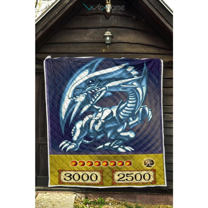 Blue Eyes White Dragon Quilt