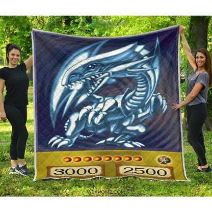 Blue Eyes White Dragon Quilt