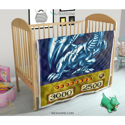 Blue Eyes White Dragon Quilt