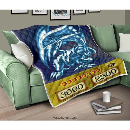 Blue Eyes White Dragon Quilt