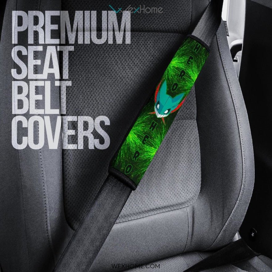 My Hero Academia Anime Seat Belt Covers | MHA Izuku Hero Green Belt Covers