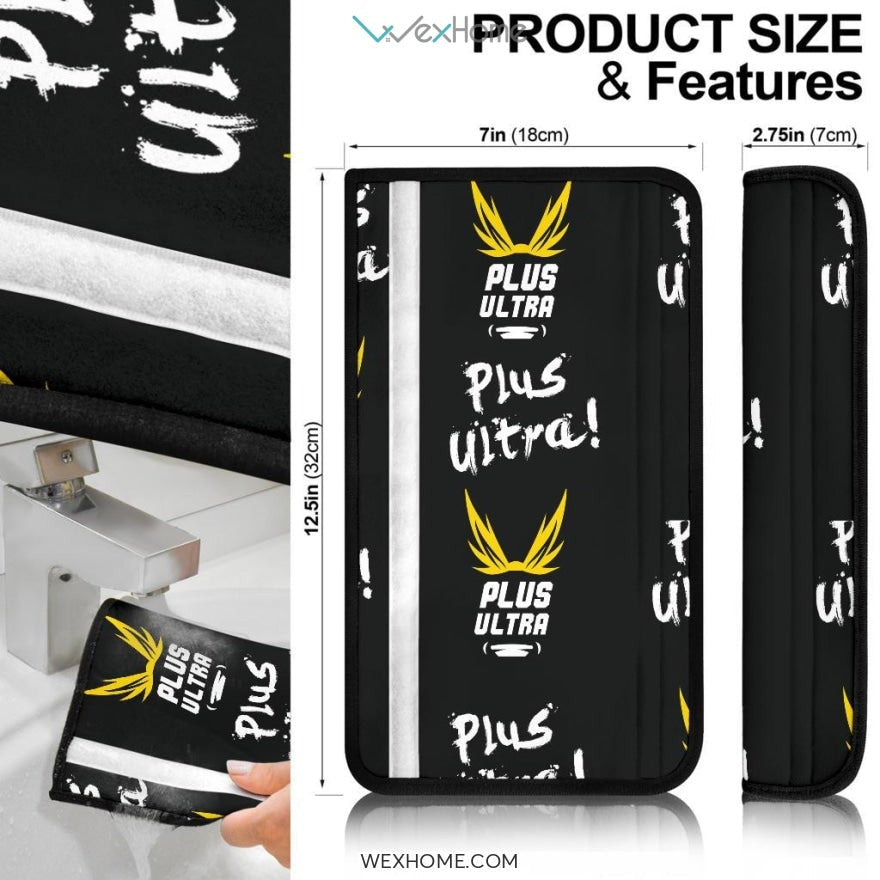 My Hero Academia Anime Seat Belt Covers | MHA All Might Face Shadow Belt Covers