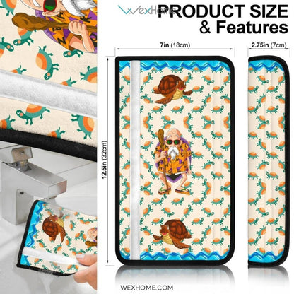 Dragon Ball Anime Seat Belt Covers | Master Roshi Summer Vacation Belt Covers