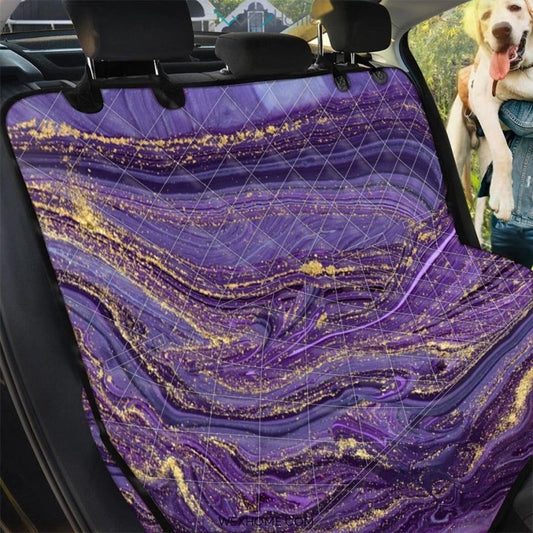 Violet Marble Pet Car Seat Cover