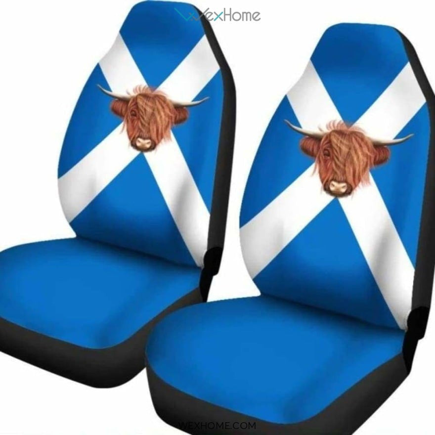 Scotland Highland Cow Car Seat Cover