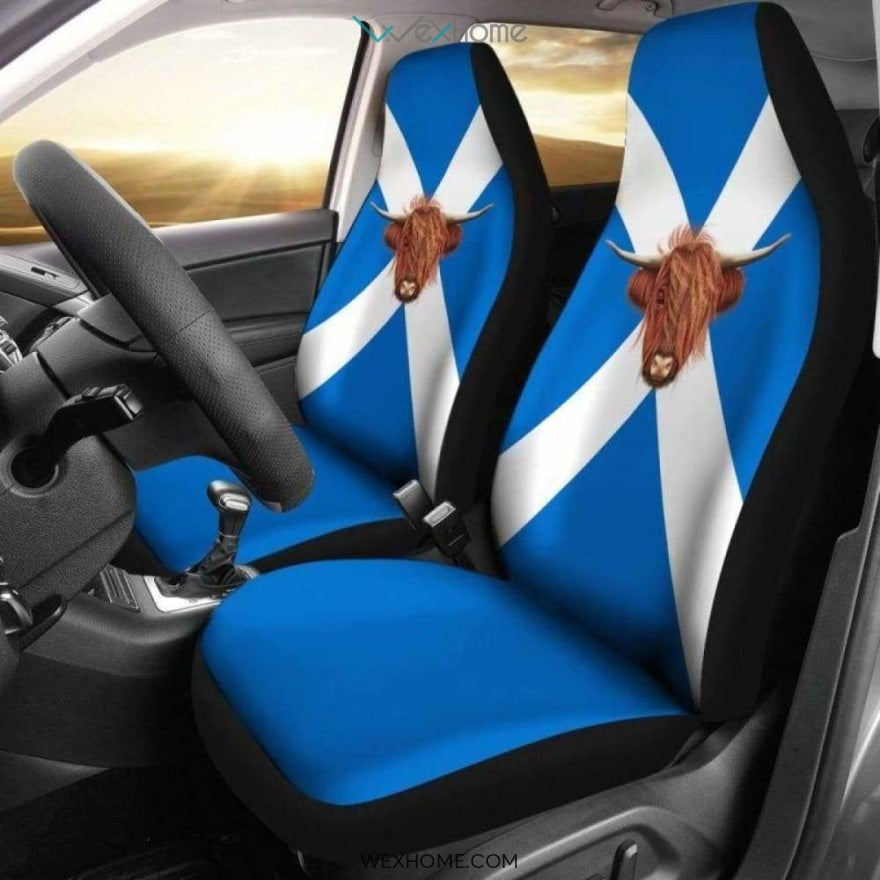 Scotland Highland Cow Car Seat Cover