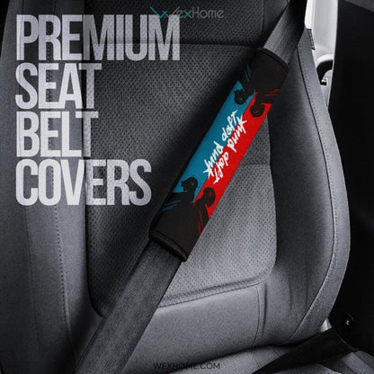 Daft Punk Seat Belt Covers | Daft Punk Silhouette Minimal Belt Covers