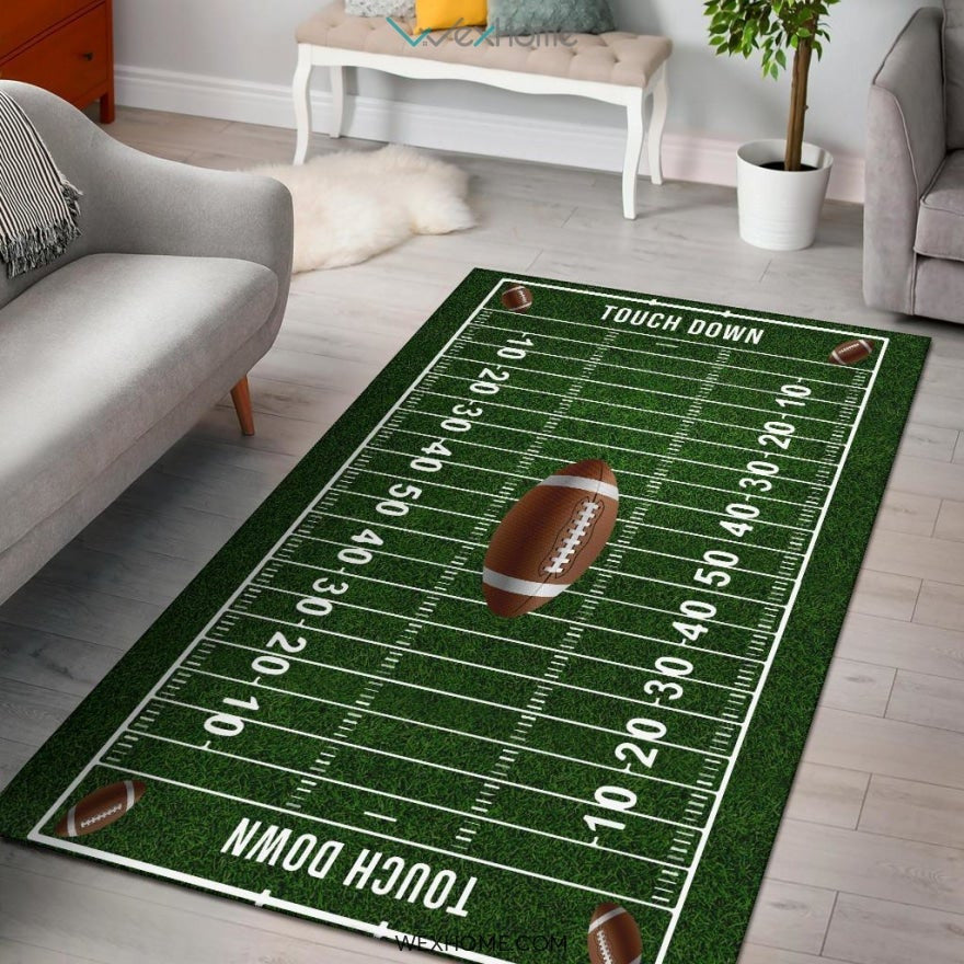 700 Corner Football Nursery Area Rug