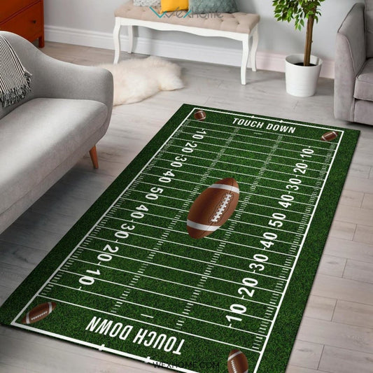 700 Corner Football Nursery Area Rug