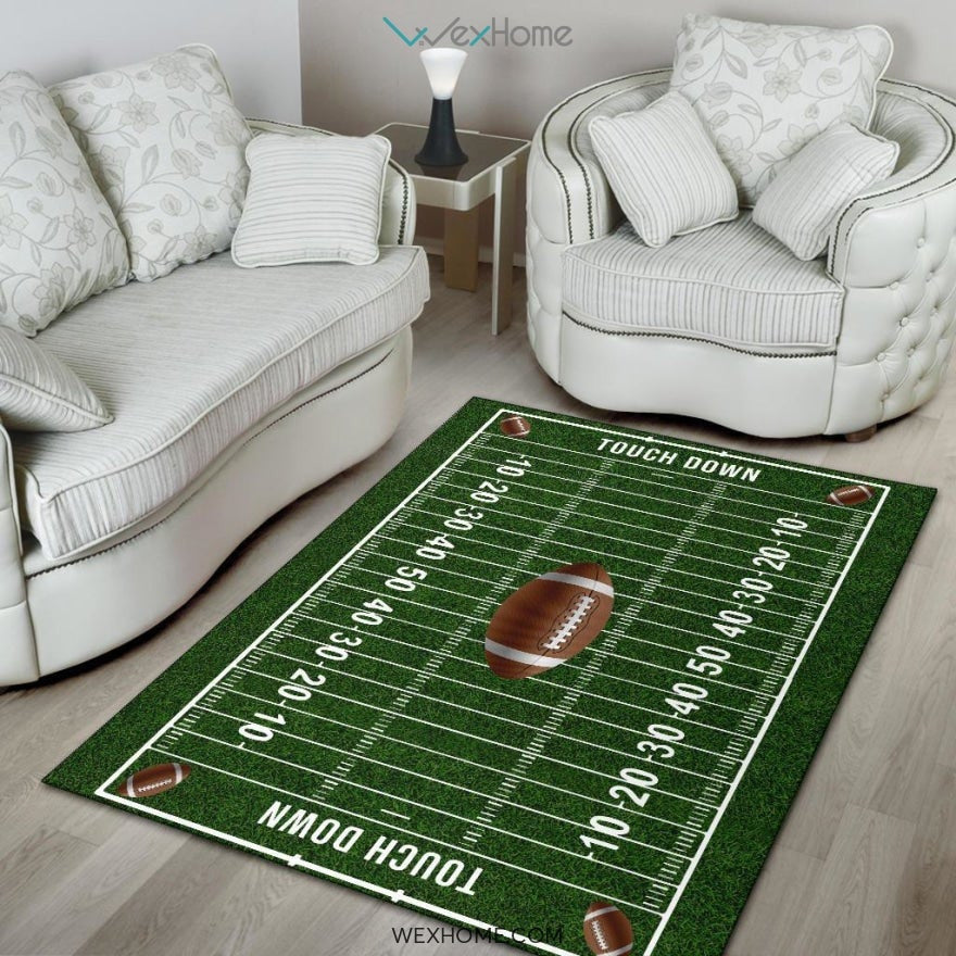 700 Corner Football Nursery Area Rug
