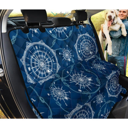 Compass Print Pattern Pet Car Seat Cover