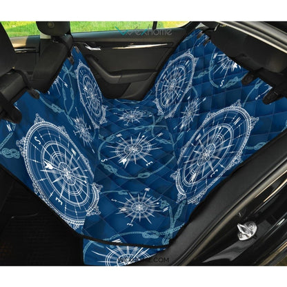 Compass Print Pattern Pet Car Seat Cover