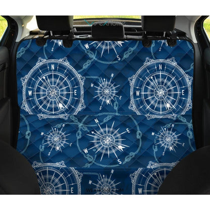 Compass Print Pattern Pet Car Seat Cover