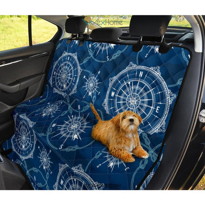 Compass Print Pattern Pet Car Seat Cover