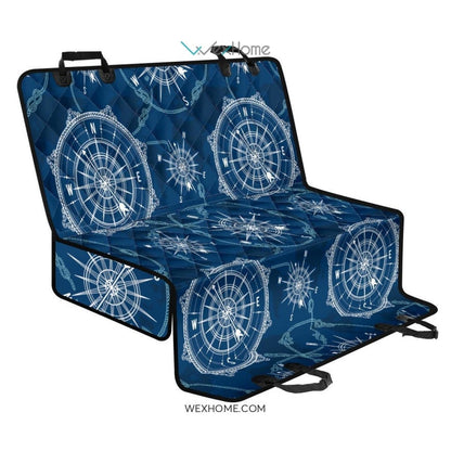 Compass Print Pattern Pet Car Seat Cover