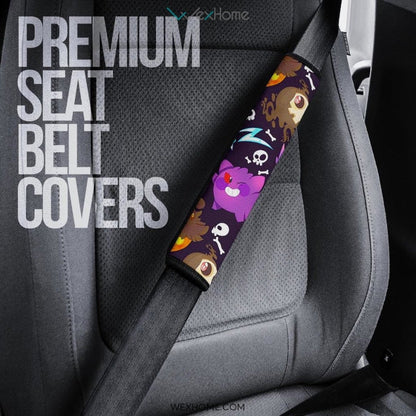 Pokemon Anime Seat Belt Covers | Evil Pokemon Gengar Purple Belt Covers