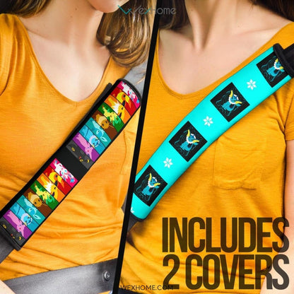 Pokemon Anime Seat Belt Covers | Pokemon Minimal Portrait Belt Covers