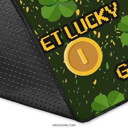 St Patrick's Day Get Lucky Irish Shamrock Nursery Area Rug